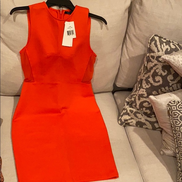 French Connection Dresses & Skirts - French connection sheer side panel dress